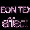 Neon text effect
